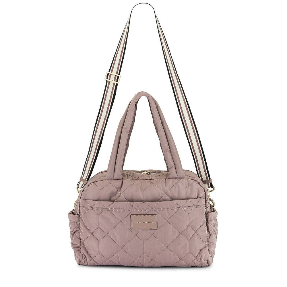 Marc Jacobs Quilted Nylon Medium Weekender Travel Bag Bark New ML2306870